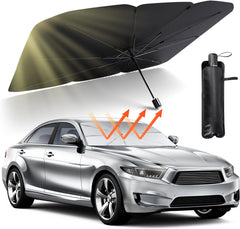 Car Umbrella Sun Shade Cover for Windshield UV Reflecting Foldable Front Car Sunshade Umbrella